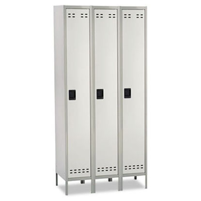 Picture of Single-Tier, Three-Column Locker, 36w x 18d x 78h, Two-Tone GraySAF-5525GR