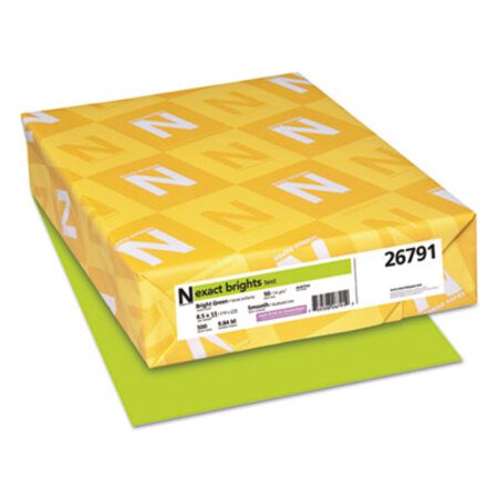 Picture of Exact Brights Paper, 20lb, 8.5 x 11, Bright Green, 500/ReamWAU-26791