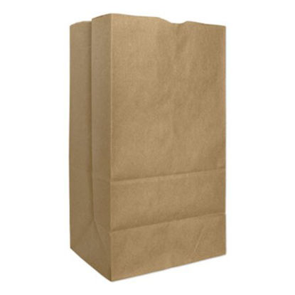 Picture of Grocery Paper Bags, 57 lbs Capacity, #25, 8.25"w x 6.13"d x 15.88"h, Kraft, 500 BagsBAG-GX2560S