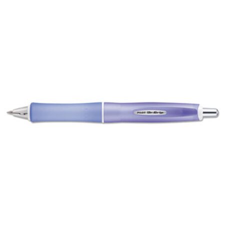 Picture of Dr. Grip Frosted Advanced Ink Ballpoint Pen, Retractable, Medium 1 mm, Black Ink, Purple BarrelPIL-36250