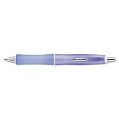 Picture of Dr. Grip Frosted Advanced Ink Ballpoint Pen, Retractable, Medium 1 mm, Black Ink, Purple BarrelPIL-36250