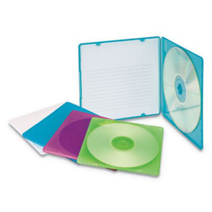 Picture of Slim CD Case, Assorted Colors, 10/PackIVR-81910