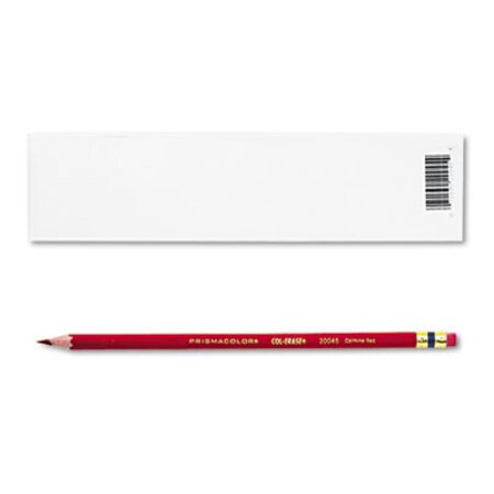 Picture of Col-Erase Pencil with Eraser, 0.7 mm, 2B (#1), Carmine Red Lead, Carmine Red Barrel, DozenSAN-20045