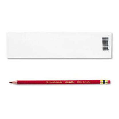 Picture of Col-Erase Pencil with Eraser, 0.7 mm, 2B (#1), Carmine Red Lead, Carmine Red Barrel, DozenSAN-20045