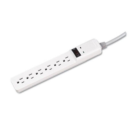 Picture of Basic Home/Office Surge Protector, 6 Outlets, 6 ft Cord, 450 Joules, PlatinumFEL-99012