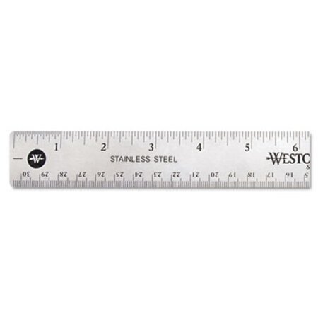 Picture of Stainless Steel Office Ruler With Non Slip Cork Base, 12"ACM-10415