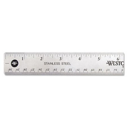 Picture of Stainless Steel Office Ruler With Non Slip Cork Base, 12"ACM-10415