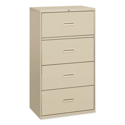 Picture of 400 Series Lateral File, 4 File Drawers, Putty, 36" x 18" x 52.5"BSX-484LL