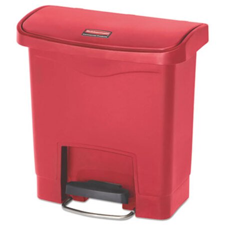 Picture of Slim Jim Resin Step-On Container, Front Step Style, 4 gal, RedRCP-1883563