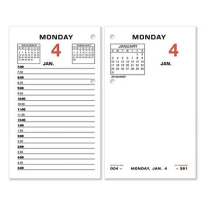 Picture of Two-Color Desk Calendar Refill, 3.5 x 6, 2022AAG-E01750