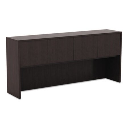 Picture of Alera Valencia Series Hutch with Doors, 70.63w x 15d x 35.38h, EspressoALE-VA287215ES