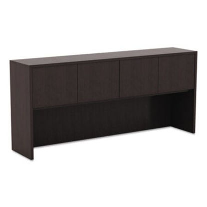 Picture of Alera Valencia Series Hutch with Doors, 70.63w x 15d x 35.38h, EspressoALE-VA287215ES