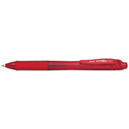 Picture of EnerGel-X Gel Pen, Retractable, Medium 0.7 mm, Red Ink, Red Barrel, DozenPEN-BL107B
