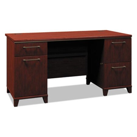 Picture of Enterprise Collection Double Pedestal Desk, 60" x 28.63" x 29.75", Harvest Cherry, (Box 2 of 2)BSH-2960CSA203