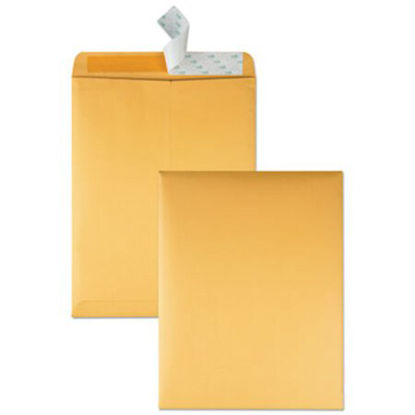 Picture of Redi-Strip Catalog Envelope, #13 1/2, Cheese Blade Flap, Redi-Strip Closure, 10 x 13, Brown Kraft, 100/BoxQUA-44762