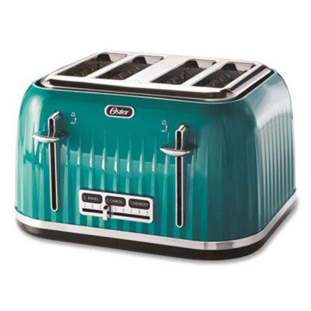 Picture of 4-Slice Toaster with Textured Design with Chrome Accents, 12 x 13 x 8, TealOSR-2090575