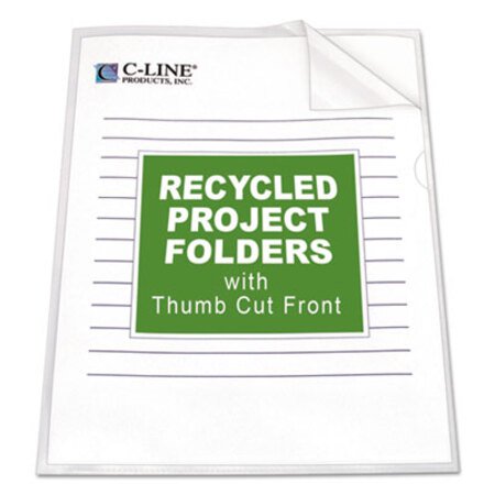 Picture of Poly Project Folders, Letter Size, Clear, 25/BoxCLI-62127