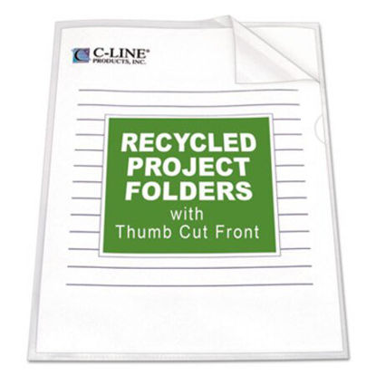 Picture of Poly Project Folders, Letter Size, Clear, 25/BoxCLI-62127