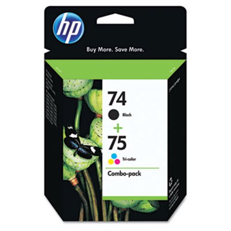 Picture of HP 74/HP 75, (CC659FN) 2-Pack Black/Tri-Color Original Ink CartridgesHEW-CC659FN