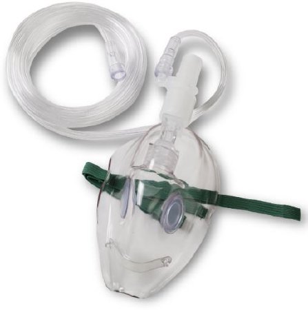 Picture of Oxygen Mask with ETCO2 Monitoring Full Face Style Adult Large Adjustable Head Strap8000-0761