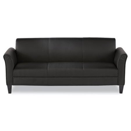 Picture of Alera Reception Lounge Furniture, 3-Cushion Sofa, 77 x 31.5 x 32, BlackALE-RL21LS10B