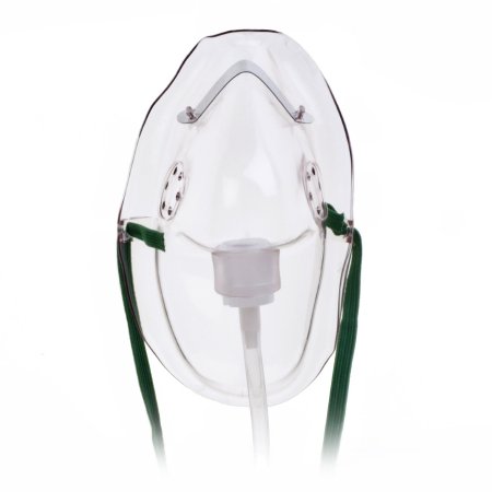 Picture of Oxygen Mask Hudson RCI® Elongated Style Adult One Size Fits Most Adjustable Head Strap / Nose Clip1041