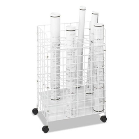 Picture of Wire Roll Files, 24 Compartments, 21w x 14.25d x 31.75h, WhiteSAF-3088