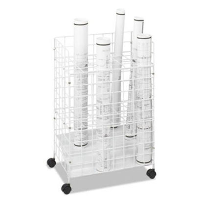 Picture of Wire Roll Files, 24 Compartments, 21w x 14.25d x 31.75h, WhiteSAF-3088
