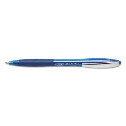 Picture of Atlantis Original Ballpoint Pen, Retractable, Medium 1 mm, Blue Ink, Blue Barrel, DozenBIC-VCG11BE