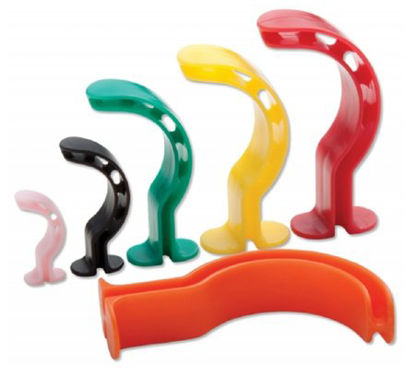 Picture of Oral Airway ADC® Berman 90 mm Length Yellow Large Adult4090-12