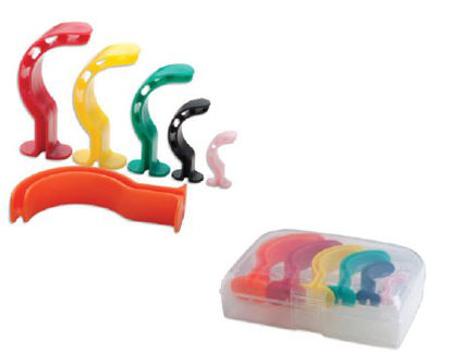 Picture of Oral Airway ADC® Berman 80 mm Length Green Medium Adult4080-12