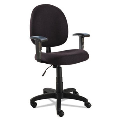 Picture of Alera Essentia Series Swivel Task Chair with Adjustable Arms, Supports Up to 275 lb, 17.71" to 22.44" Seat Height, BlackALE-VTA4810