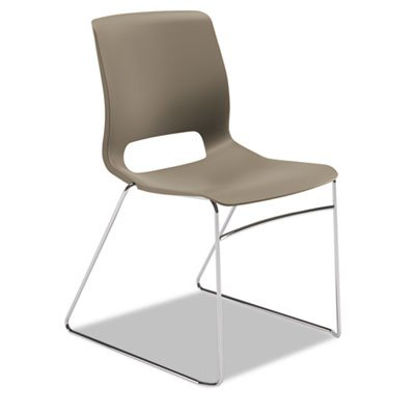 Picture of Motivate High-Density Stacking Chair, Supports Up to 300 lb, Shadow Seat, Shadow Back, Chrome Base, 4/CartonHON-MS101SD