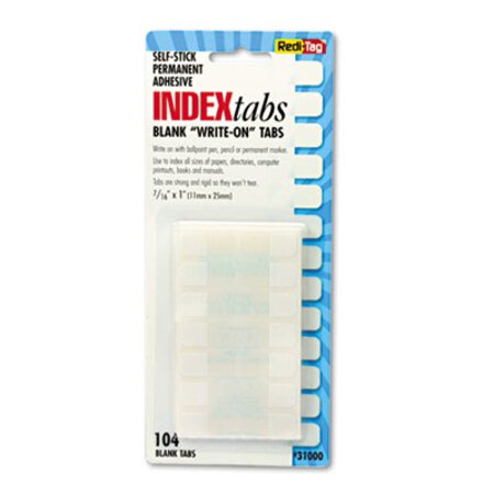 Picture of Legal Index Tabs, 1/5-Cut Tabs, White, 1" Wide, 104/PackRTG-31000