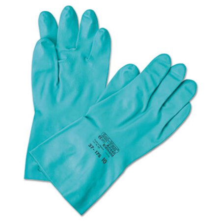 Picture of Sol-Vex Sandpatch-Grip Nitrile Gloves, Green, Size 8ANS-371858