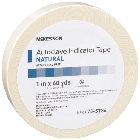 Picture of Steam Indicator Tape McKesson 1 Inch X 60 Yard Steam73-ST36