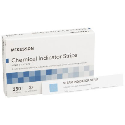 Picture of McKesson Sterilization Chemical Indicator Strip Steam 4 Inch73-SIS250