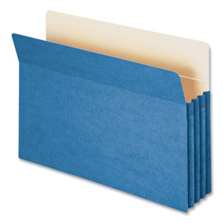 Picture of Colored File Pockets, 3.5" Expansion, Legal Size, BlueSMD-74225