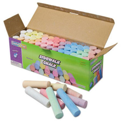 Picture of Sidewalk Chalk, 4 x 1 Dia. Jumbo Stick, 12 Assorted Colors, 52/SetCKC-1752