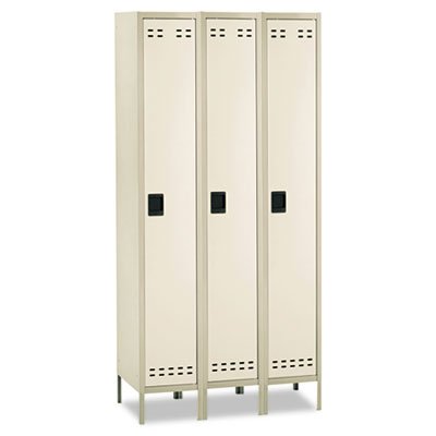 Picture of Single-Tier, Three-Column Locker, 36w x 18d x 78h, Two-Tone TanSAF-5525TN