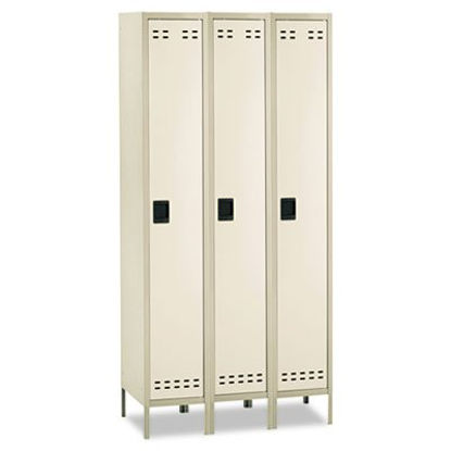 Picture of Single-Tier, Three-Column Locker, 36w x 18d x 78h, Two-Tone TanSAF-5525TN