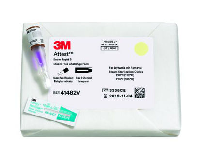Picture of Attest™ Super Rapid 5 Steam-Plus Sterilization Indicator Challenge Pack Steam 2 Inch41482V