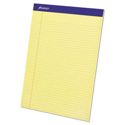 Picture of Perforated Writing Pads, Narrow Rule, 8.5 x 11.75, Canary, 50 Sheets, DozenTOP-20222