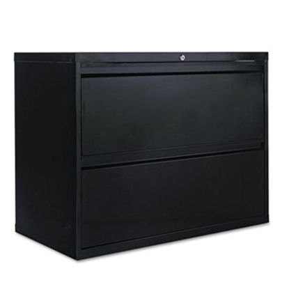 Picture of Lateral File, 2 File Drawers, Black, 36" x 18" x 28"ALE-LF3629BL