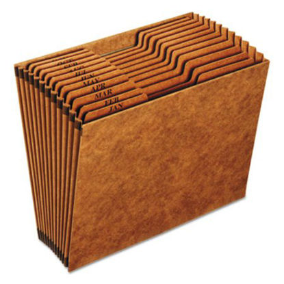 Picture of Heavy-Duty Expanding File, 12 Sections, 1/3-Cut Tab, Letter Size, RedropePFX-R217MHD