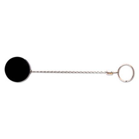 Picture of Heavy-Duty Retractable ID Card Reel, 18 1/2" Extension, Black/Chrome, 6/PackAVT-75545