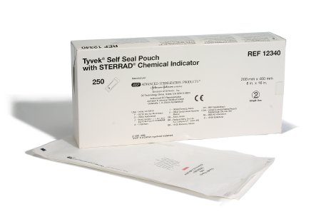 Picture of Sterilization Pouch Tyvek® Gas Plasma 8 X 16 Inch Transparent / White Self Seal Tyvek® Material12340
