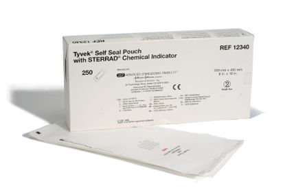 Picture of Sterilization Pouch Tyvek® Gas Plasma 8 X 16 Inch Transparent / White Self Seal Tyvek® Material12340