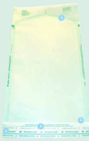 Picture of Sterilization Pouch Steriking® Ethylene Oxide (EO) Gas / Steam 10 X 15 Inch Transparent / White Self Seal Paper / FilmSS-T6