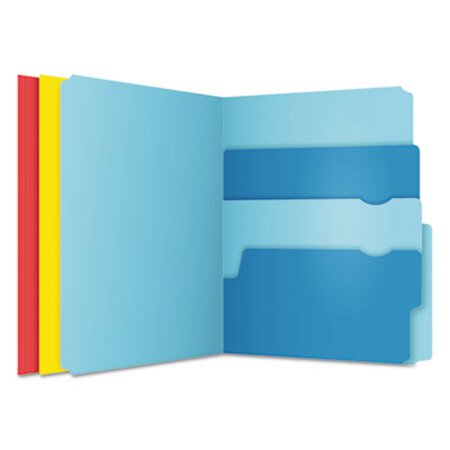 Picture of Divide It Up File Folders, 1/2-Cut Tabs, Letter Size, Assorted, 12/PackPFX-10773